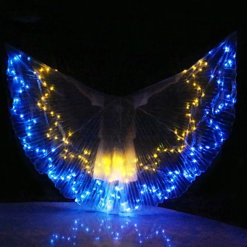 Women Belly dance LED Wings Colorful LED ISIS Wings Adult bellydance Professional Accessory Belly Dancing LED Wings No Sticks
