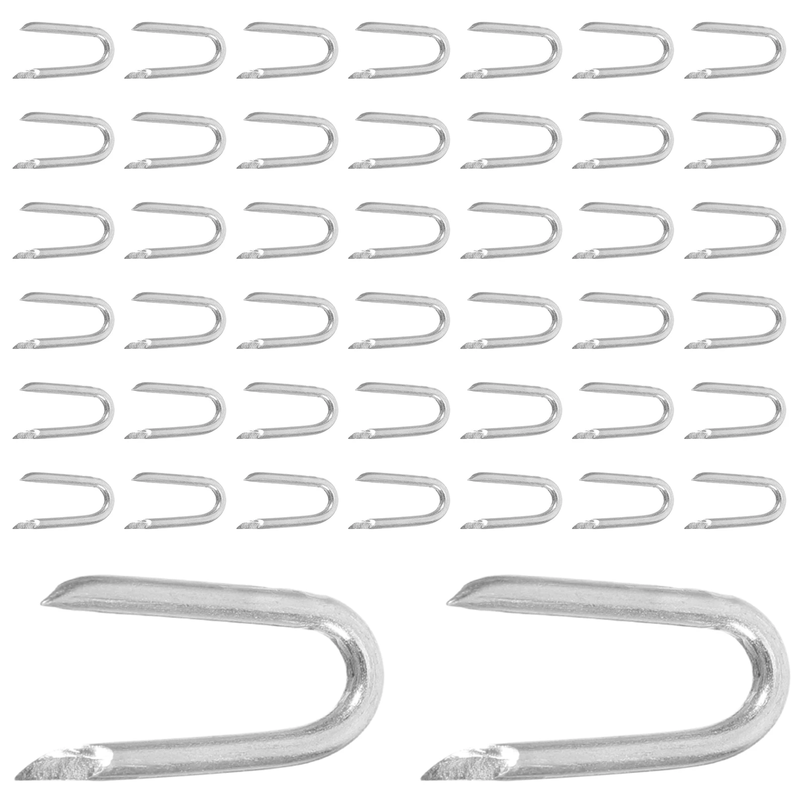 200pcs Metal Fencing Staples Wire Mesh Fence Nails U Shaped Nails Wooden Nail Fixing Fence Gardening Construction Agricultural