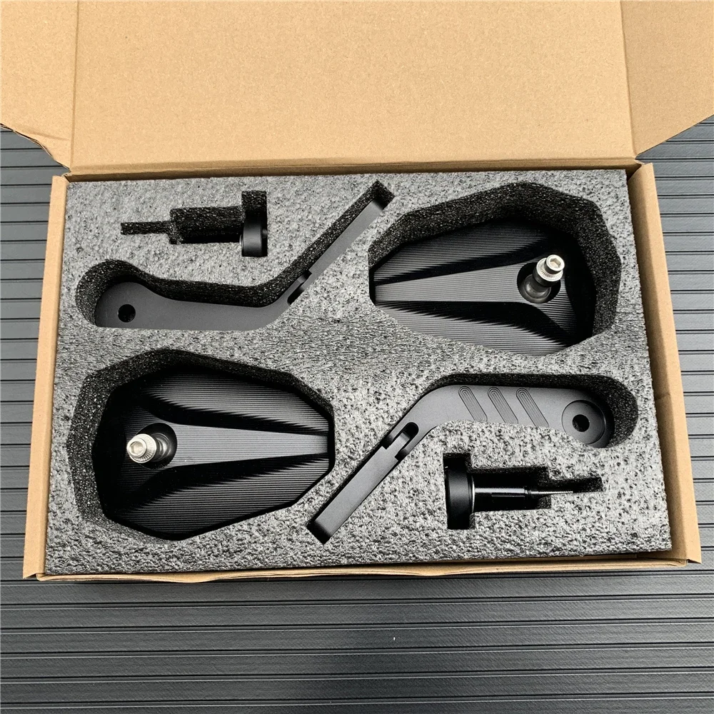 Motorcycle CNC Rear View Side Mirrors Handle Bar End Mirror Fit For Ducati Monster 695 696 796 797 821 1100 1200 1200S 1200R S2R