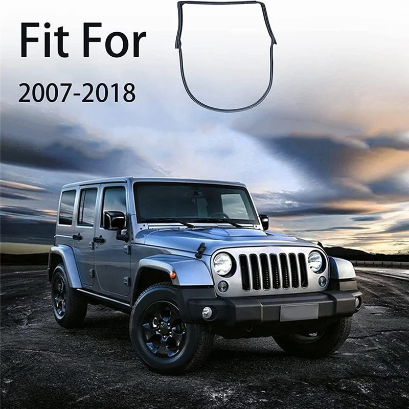 

1 пара накладок на уплотнитель передней двери для Jeep Wrangler JK 2007-2018 комплект защиты от атмосферных воздействий 55395274AW 55395275AW