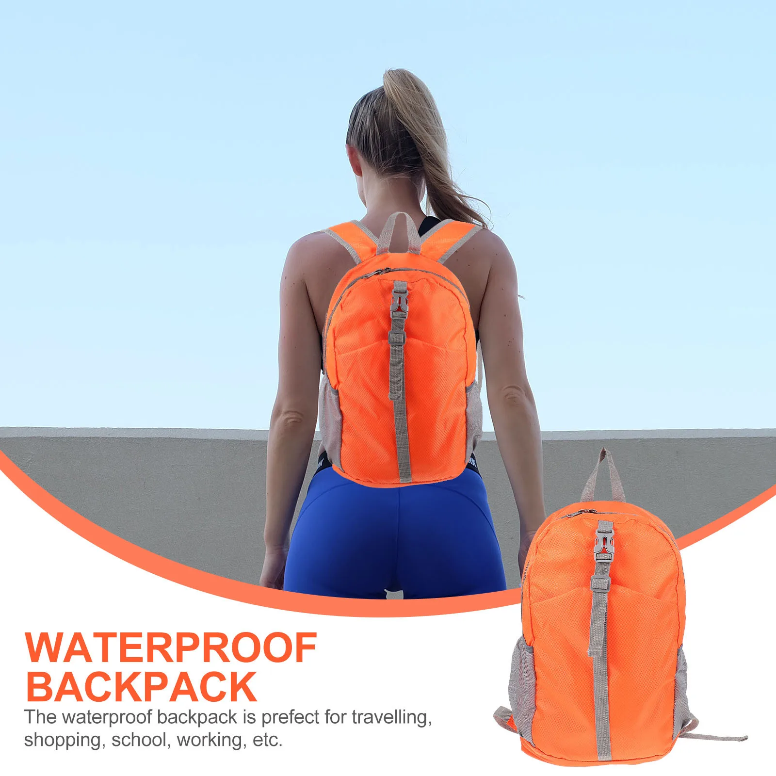 

Waterproof Backpack for Women Large Capacity Hiking Camping Backpack Lightweight Foldable Design for Travel School Outdoor