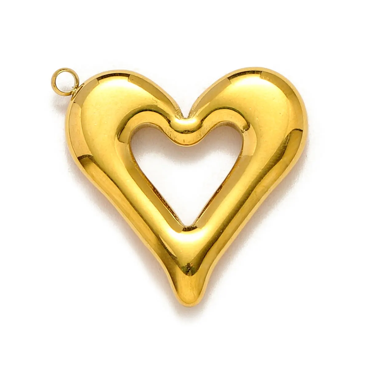 5 قطعة/الوحدة الفولاذ المقاوم للصدأ الحب القلب سحر المعلقات DIY بها بنفسك صنع سوار قلادة القرط مجوهرات الإكسسوار بالجملة