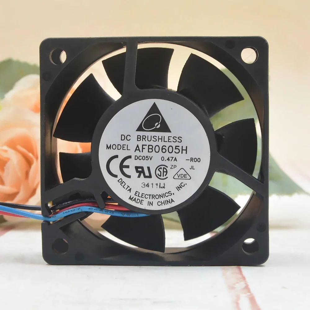 

for delta AFB0605H-R00 5V 0.47A 6CM 6025 60x60x25mm 3P axial cooling fan