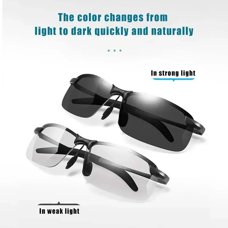 Day and night driving glasses - driver goggles, fishing sunglasses, polarized photochromic sunglasses-Fast delivery