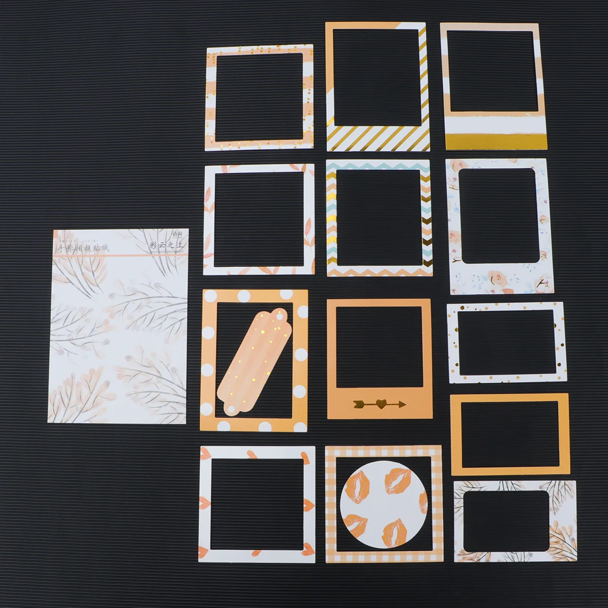 

4 Sets Handmade Scrapbook Sticker Pack Cute Paper Stickers For Diy Journal Decor Self-Adhesive Photo Frame Stickers Kids Craft