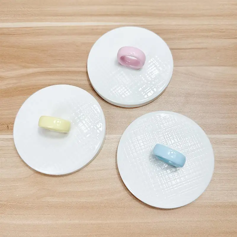 Sealed Ceramic Cup Lid 859cm Universal Dustproof Ceramic Mug Lid Pure Color Full Sealed Cup Lid Single Sold Mark Cup Cover