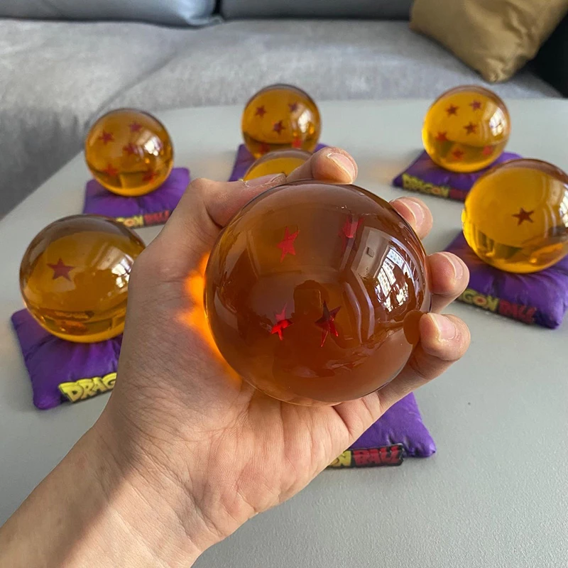 Figura de Anime Dragon Ball Z de 7.6cm, Bola de Cristal, Juguete de las Bolas del Dragón de 1 2 3 4 5 6 7 Estrellas, Decoración de Escritorio, Adorno, Juguete, Regalo para Adultos