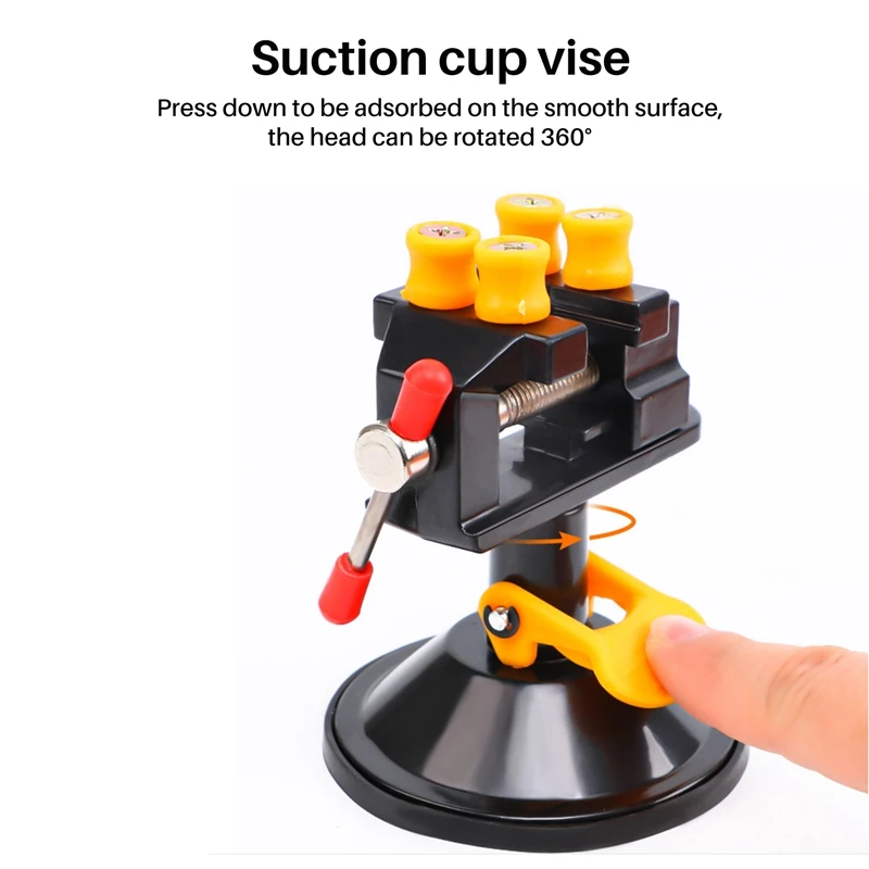 

ABEZ Portable Mini Table Vise Clamp for Small Work Hobby Jewelry Diy Craft Repair Tool Work Table Bench Vise Tool Vice