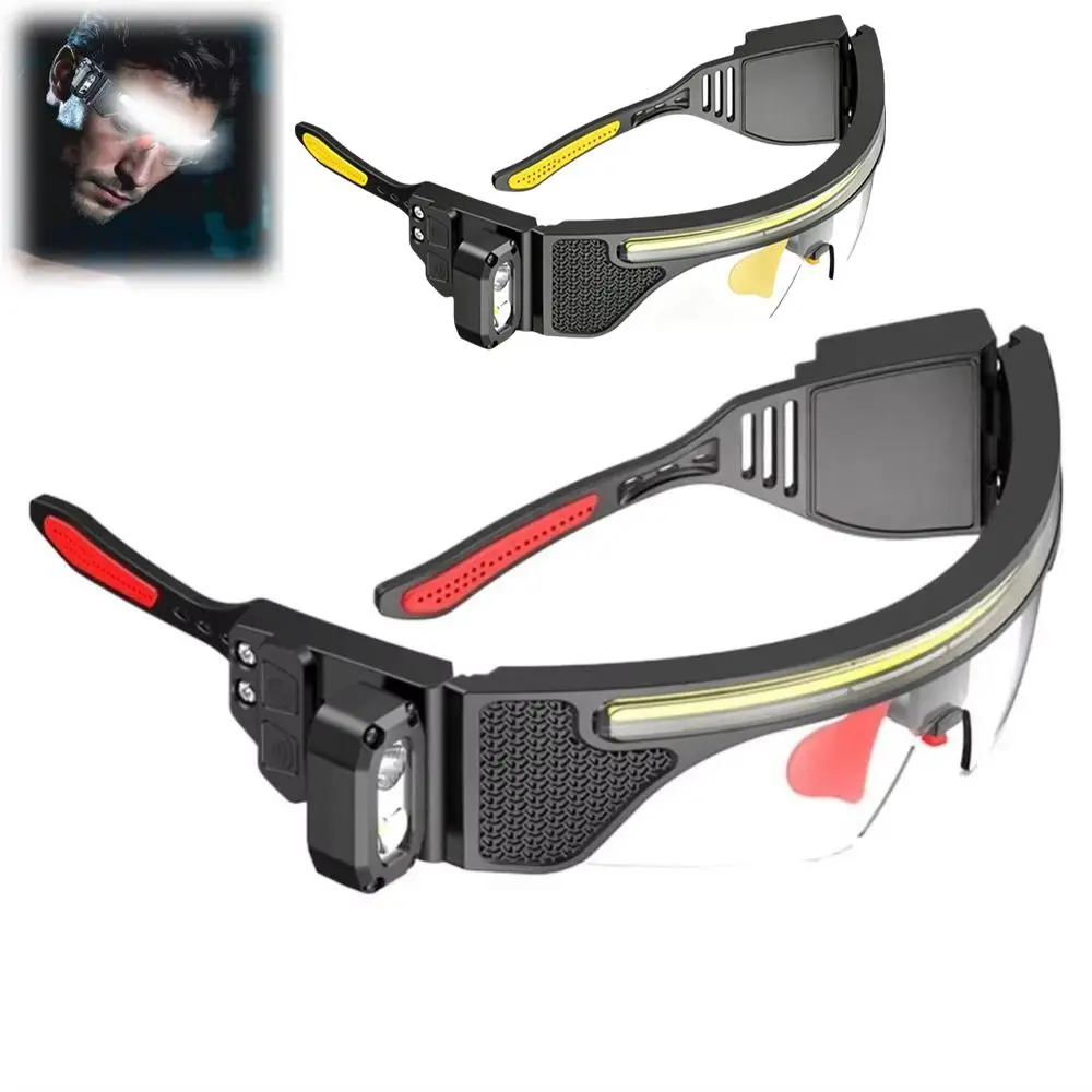 Oculos-multifuncionais-com-luz-2-em-1-controle-por-sensor-de-onda-lanterna-de-Oculos-a-prova-d'Agua-recarregavel-via-type-c
