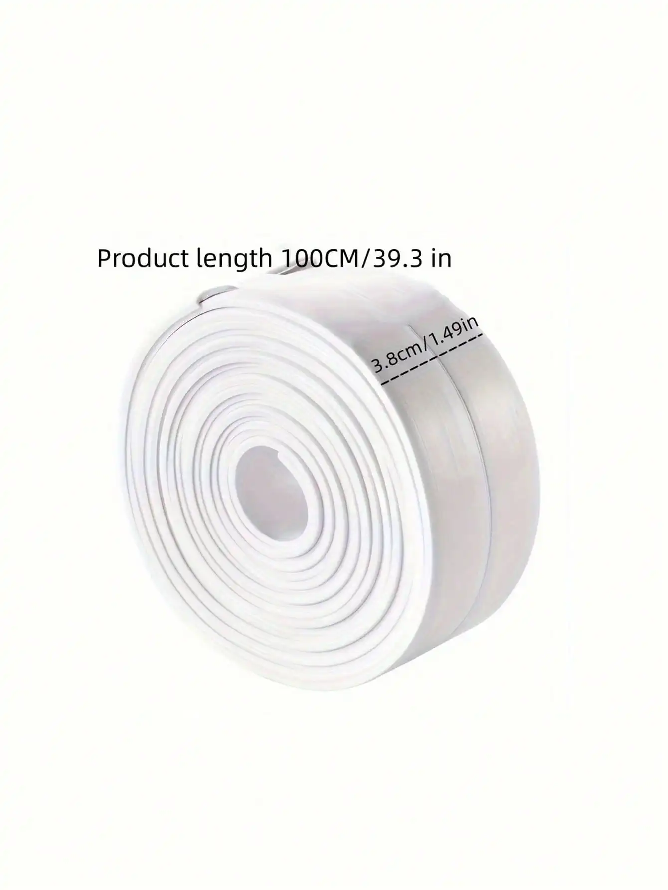 1 roll of waterproof and mold proof toilet sealing strip, kitchen bathroom self-adhesive sealing tape, bathroom waterproof tape