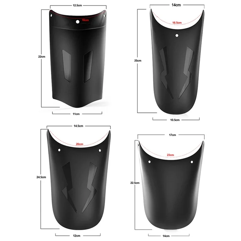 Universal Motorcycle Lengthen Front Fender Rear or Wheel Extension Mudguard Splash Guard for Accessories