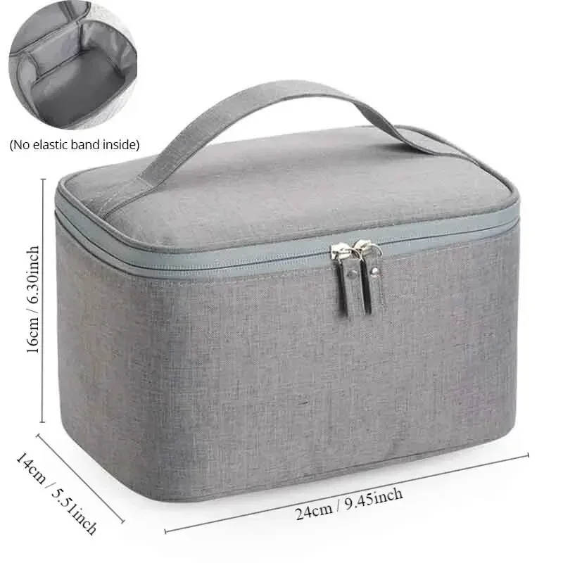 1pc Business Trip Men\'s Toiletry Bag Double Layer Large Capacity Cosmetic Bag Oxford Cloth Storage Bag Portable Handbag