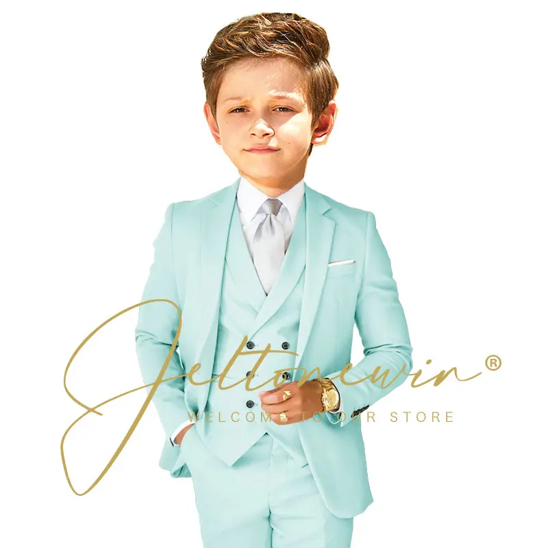 

Boys Khaki Suit For Wedding Party Teenager Kids Ceremony Tuxedo Dress Children Photograph Evening Party Performance Costume