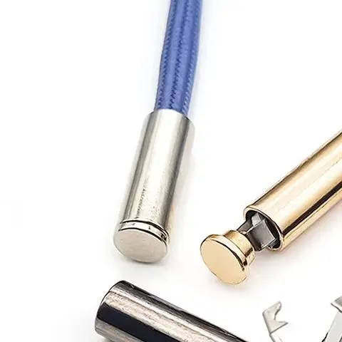 

1set Metal Buckles For Clothing Cord Locks Hat Tail Clips Buttons Sweater Cord Tail Buckles DIY Sewing Accessories