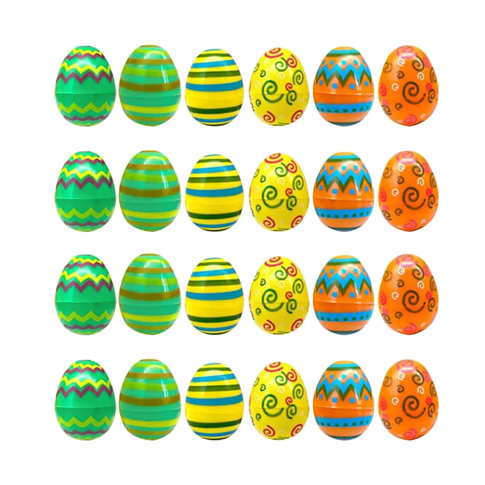 24 Pieces Empty Easter Eggs Fillable Easter Eggs for Easter Theme Party Favor Classroom Prize DIY Crafts Easter Eggs Find Event