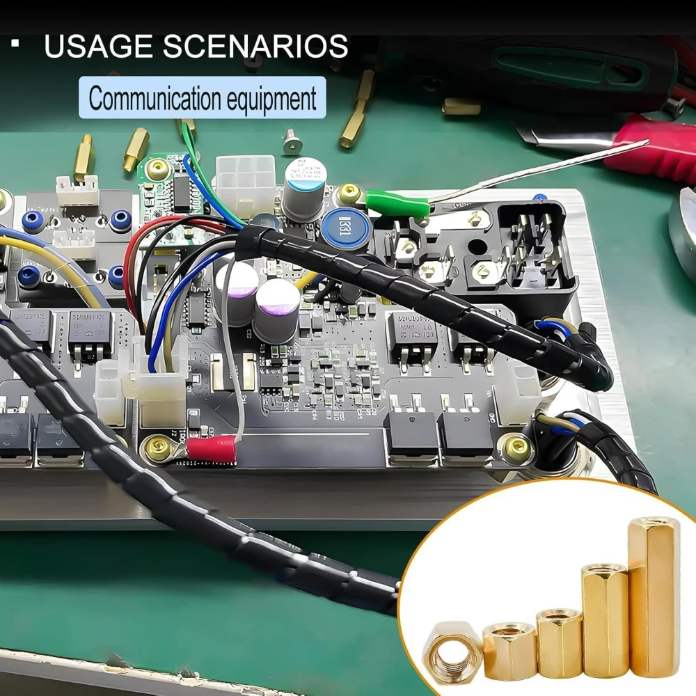 

Набор из 176 латунных винтов и гаек M3 с шестигранной головкой и крестообразным шлицем для сборки компьютеров своими руками