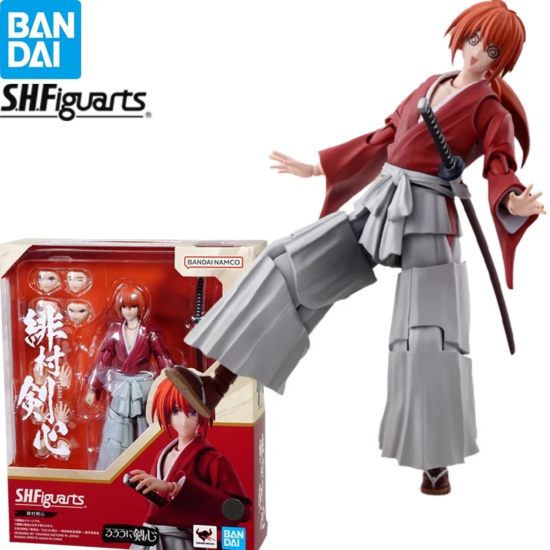 

В наличии Bandai S.H. Фигуртс Kenshin Himura Rurouni Kenshin Аниме Фигурка экшн-модель коллекционные игрушки в подарок