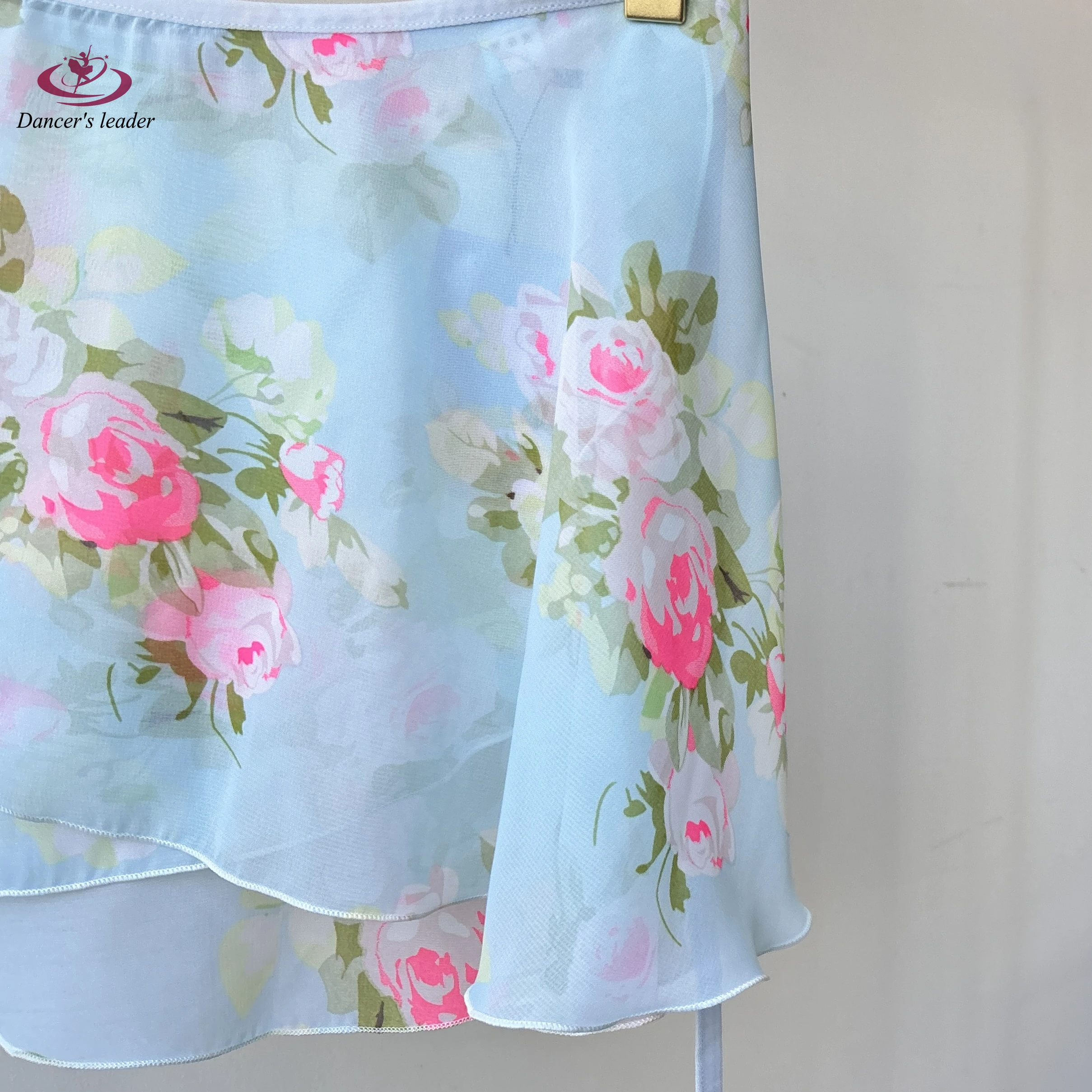 กระโปรงบัลเลต์ลายดอกกุหลาบ กระโปรงเต้นรำสำหรับผู้หญิง กระโปรงฝึกซ้อมยิมนาสติก เสื้อผ้าผู้หญิงสำหรับผู้ใหญ่ กระโปรงเต้นรำลิริคอล