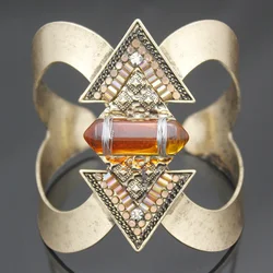 Egyptian Revival Khepri Scarab Beetle Beadsa Wing Big Bracelet For Women Bangles Cuff Pulseiras Man Anime Fashion Jewelry Gift