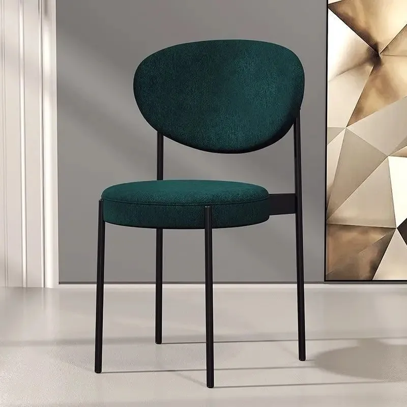 Beautiful Modern Dining Chairs Luxury Ultralight Nordic Dining Chair Upholstered Home Sillas De Comedor Kitchen Furniture image 3