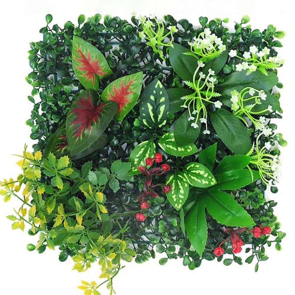 

DIY Artificial Plant Wall Panel Durable Eternal Life Simulation Maple Plant Sheet Green No Watering Artificial Eucalyptus Carpet