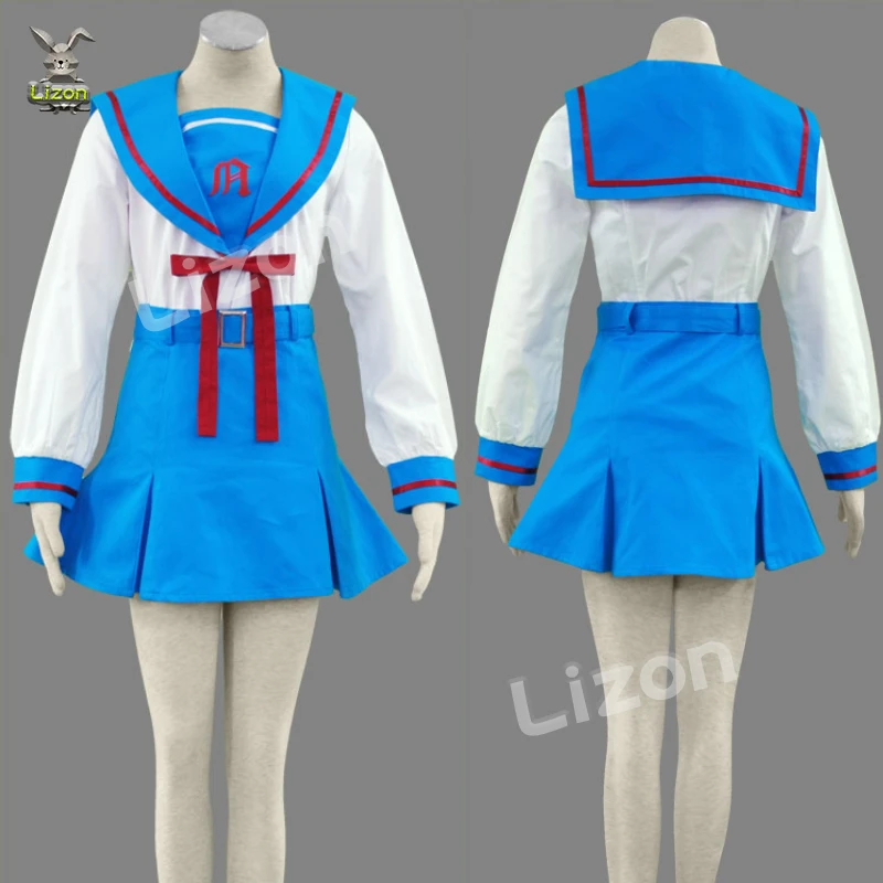 Anime Suzumiya Haruhi No Yuuutsu Cosplay Suzumiya Haruhi Costume Women Girls Jk Uniform Outfit Halloween Carnival