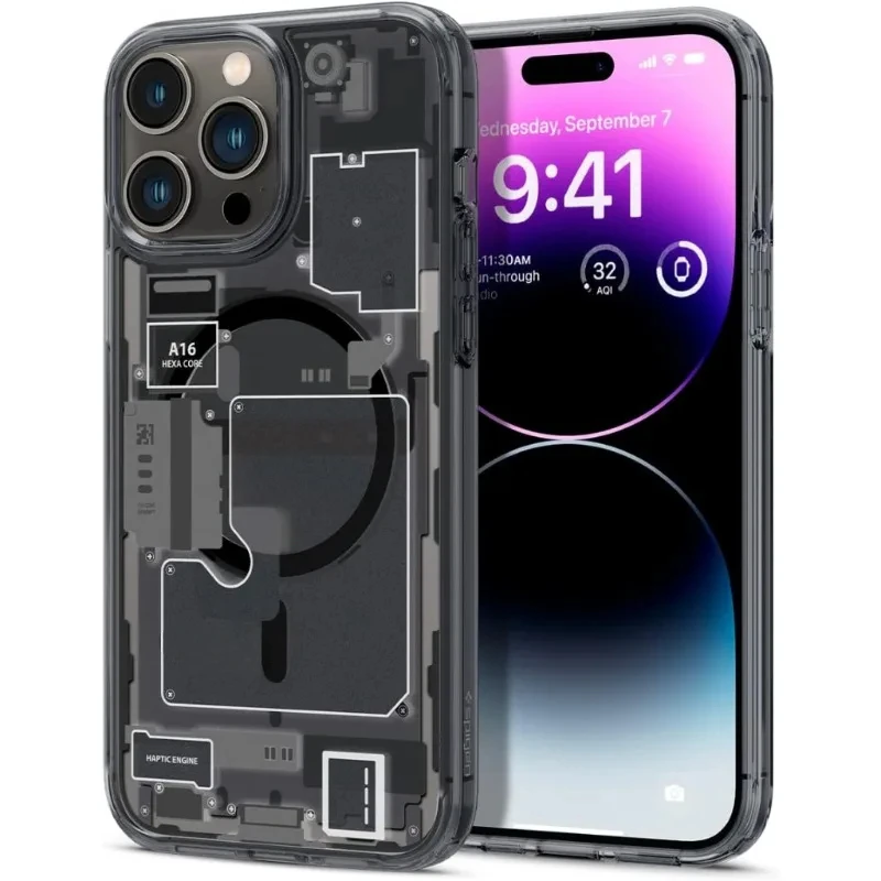 For iPhone 15 Pro Max Magnetic Case (2024) /iPhone 14 13 12  Pro Max Case -iPhone 15 14 Plus Casing-Zero One  phone case