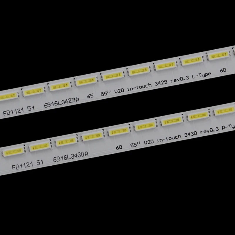 Retroiluminación LED para TV de 55 pulgadas, 55 V20 in-touch, 3429, 3430, Rev0.3, L-TYPE, R-TYPE