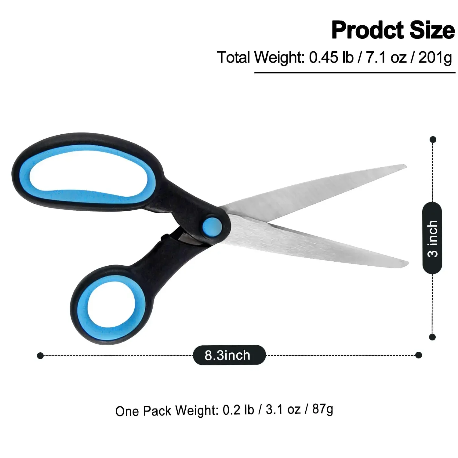 Stoffschere für Linkshänder, 25,4 cm, professionelle, robuste Schneiderschere für Leder, Nähen, Stickerei, Heim-Nähzubehör – Detail 5