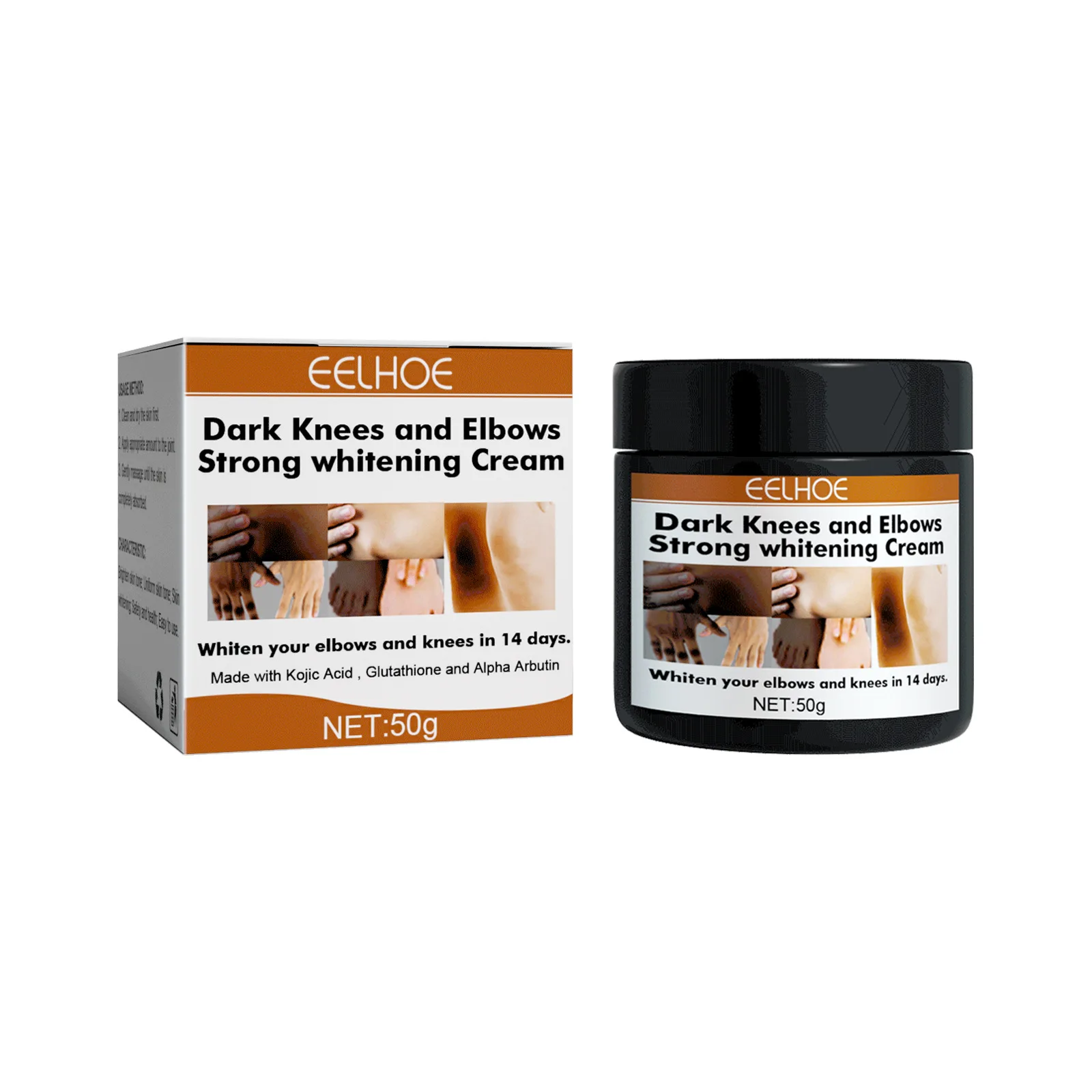 Dark Knuckle Wh-itening Cream Pigmentation Elbows Knees Brighten Moisturizing Blemish Fr-eckle Remover Skin Bleaching Cream 50g