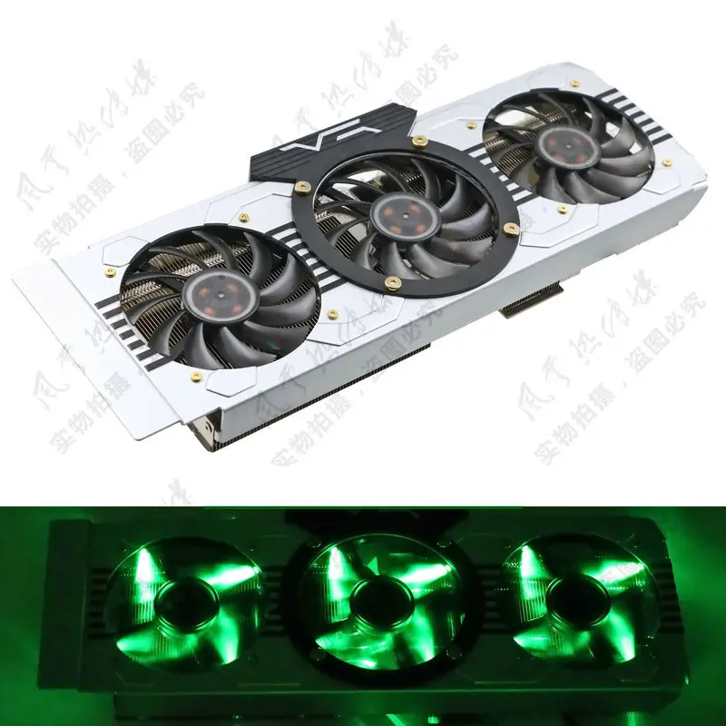 

New Original GTX1080 GTX1070ti GTX1070 graphics card radiator Cooler four nickel-plated heat pipes three fans with LED lights