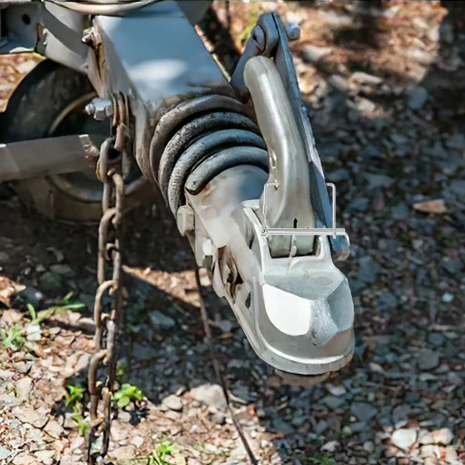 

Heavy Duty Hitch Pin Wire Retainer Shaft Locking Coupler Pin Safety Lock Set for Trailer Hitch Receiver Towing and Hauling Gear