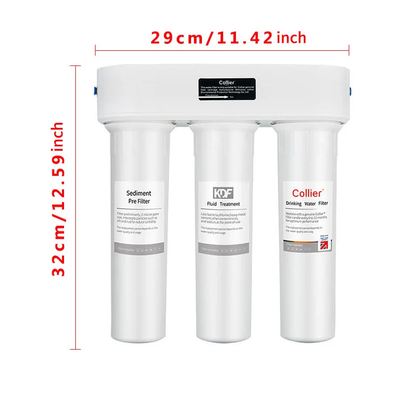 Filter Air Minum Langsung collier HT3: Ultrafiltrasi & Magnetisasi, untuk Rumah, Dapur, RV & Lainnya