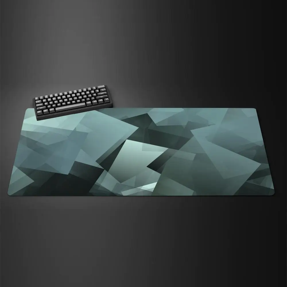 Geometric Pattern 3D Mouse Pad Computer Laptop Mouse Pad Office Large Gaming Mousepad Rubber Bottom Non-Slip Desk Mat 900X400