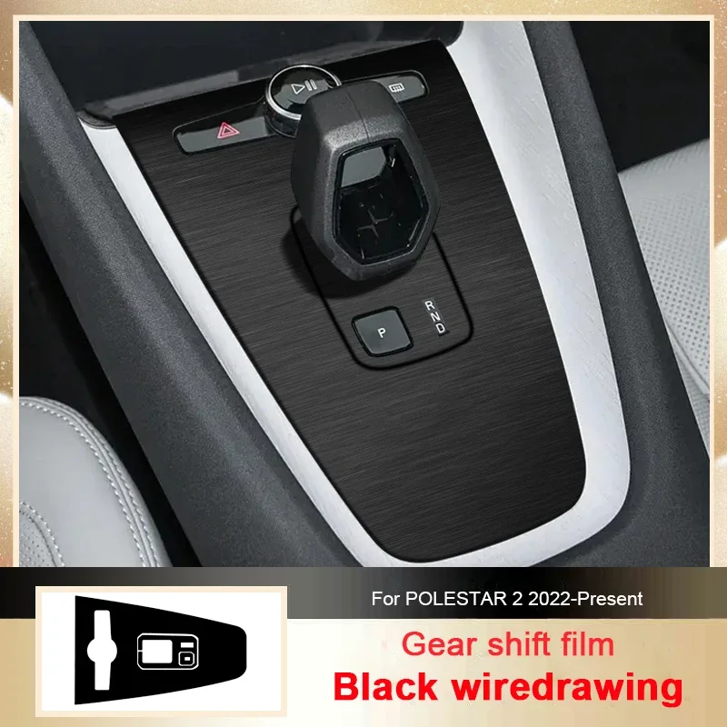 

Car Carbon Interior Sticker Auto Gear Box Panel Decoration Protective Film For POLESTAR 2 2022-Present LHD Inner Accessory