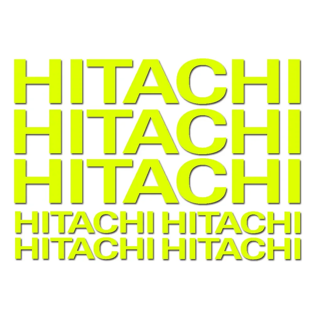 7 Pieces For HITACHI Excavator machine pelle excavateur Vinyl Die Cut Decals / Stickers