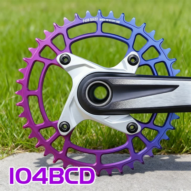 

4 болта 104bcd, одинарная звездочка, корона Bcd 104, 40 зубьев, передняя звездочка для велосипеда 32t 34 36t 38 44 42 для Sram Axs 12s, узкая, широкая