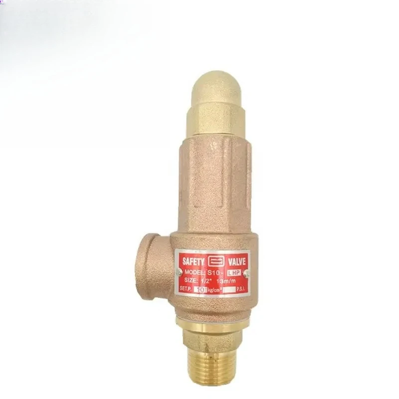 Boiler Steam Pressure Relief Safety Valve Brass Bronze Forged Manual Spring Full Lift Threaded Connection Control Safety