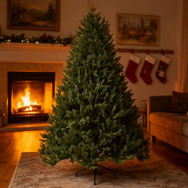 

Luxury PE Christmas Tree Large Artificial Indoor Tree for Home & Office Decor Easy Set-Up Holiday Centerpiece for Living Room