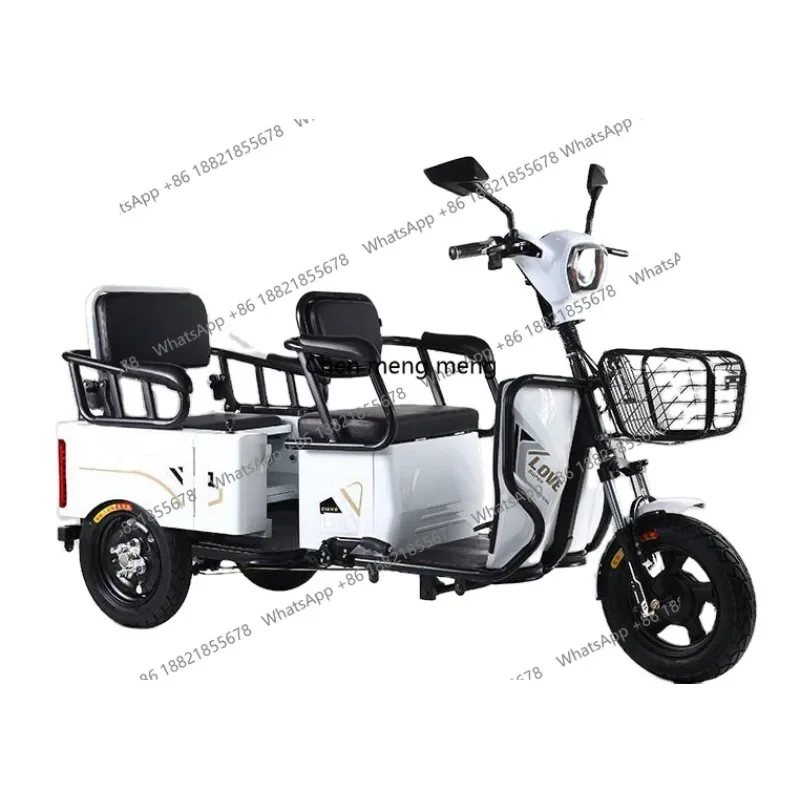 

Трехколесный электрический мотоцикл с увеличенным запасом хода и свинцово-кислотной батареей