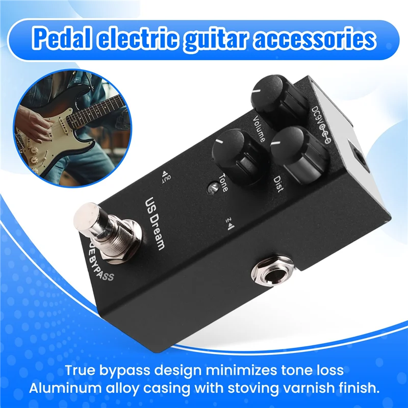 XSXS-US Dream تأثيرات كتلة واحدة دواسة تأثيرات صغيرة محمولة دواسة ملحقات الجيتار الكهربائي