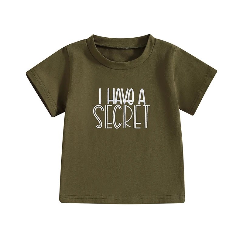 Big Brother Announcement T Shirt I Have a Secret I am going to be a Big Brother Cotton Short Sleeve Tops