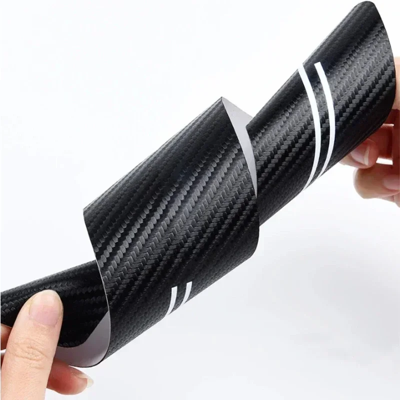 4PCS Door Threshold Sill Stickers for BMW X1 2006-2016 2018 2019 2021 2020 Carbon Fiber Car Scuff Plate  Protector Film Decals
