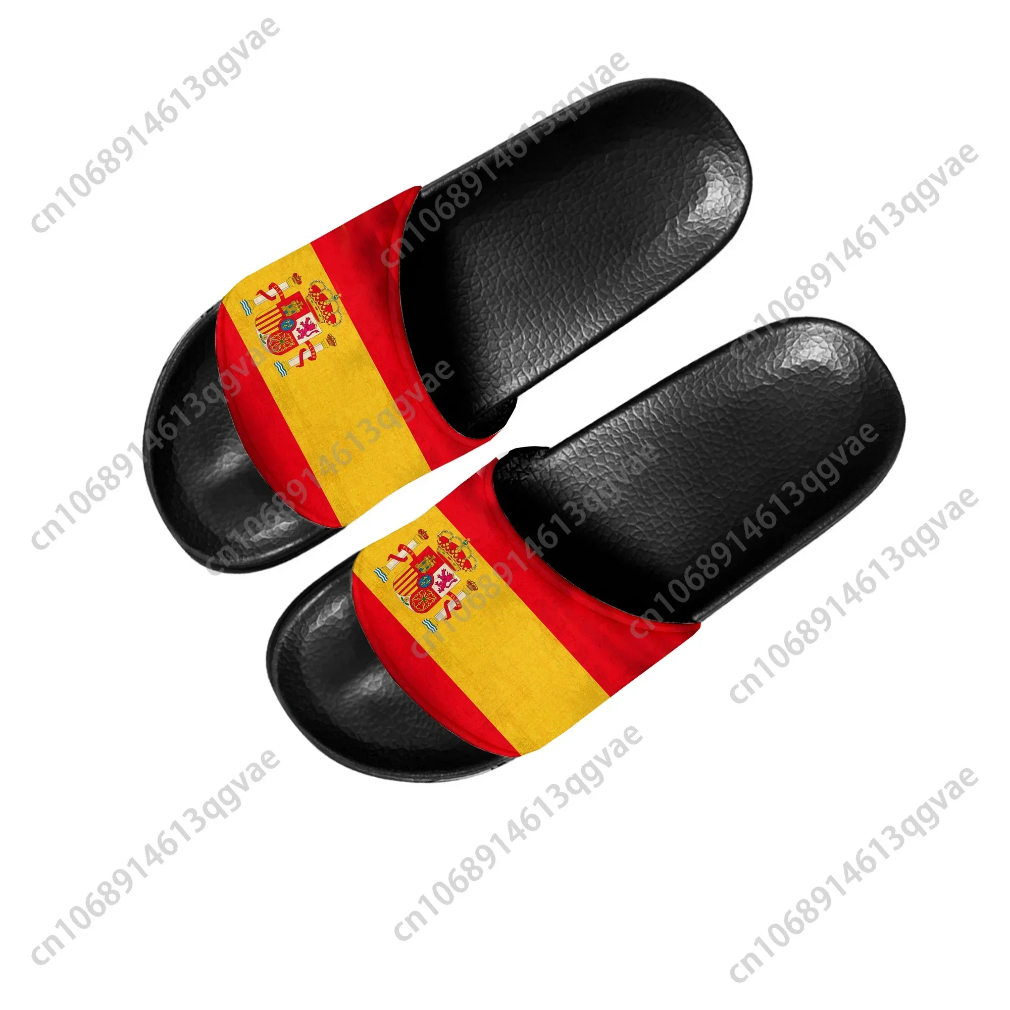 Spanish Flag Slippers Home Water Shoes Men Women Teenagers Spain Bathroom Beach Pool Sandals Custom Made Summer Slipper