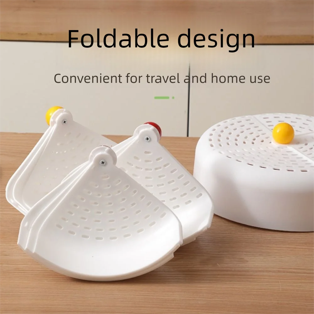 

Новая пластиковая крышка для еды, складная полая крышка для посуды, пылезащитная круглая сетчатая клетка для кухонных аксессуаров