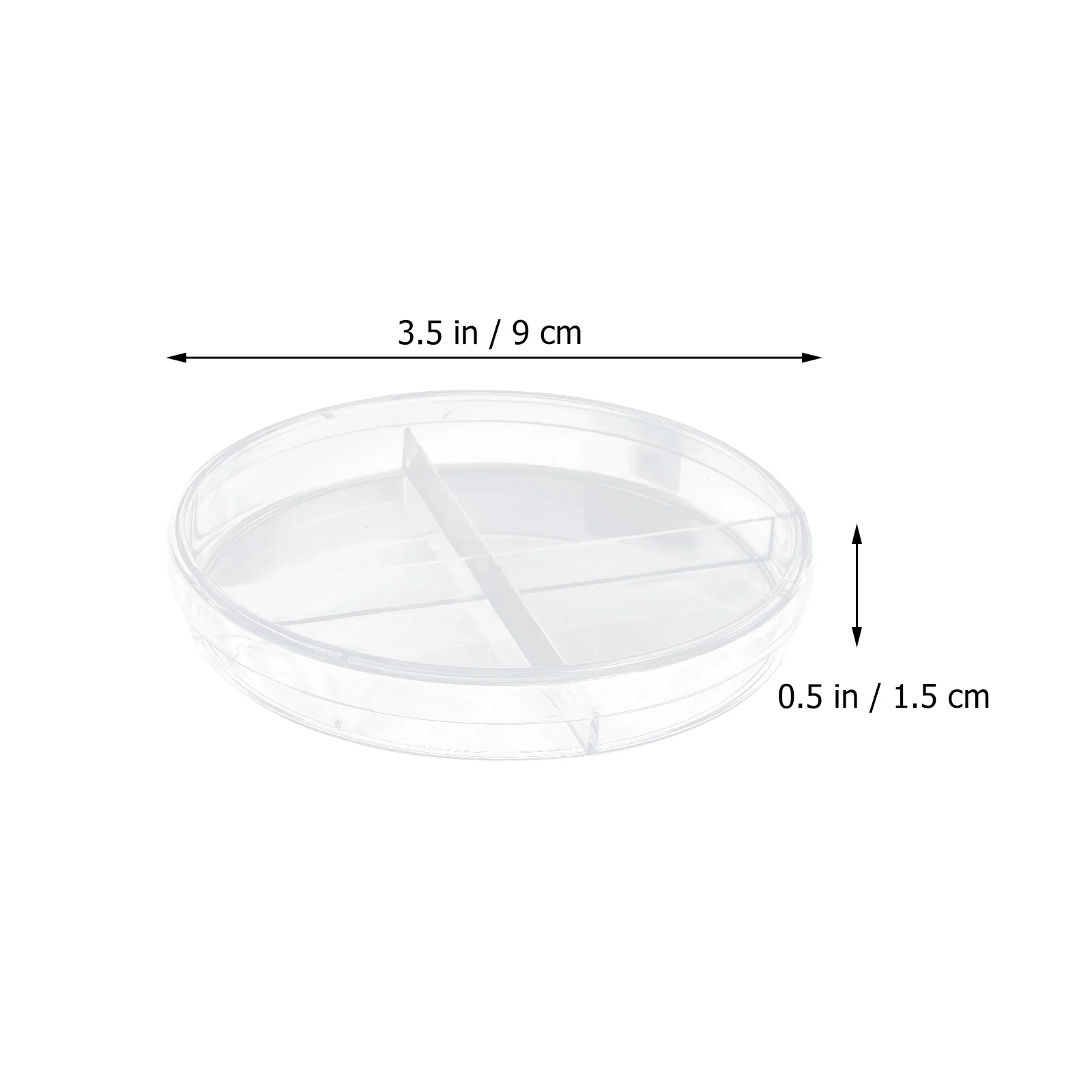 Imagem -04 - Prato de Cultura Celular de Plástico 10 Peças 9cm Petri Transparente Ajuda de Ensino Científico Vidro Escolar Laboratório de Cultura Celular Equipamento de Química