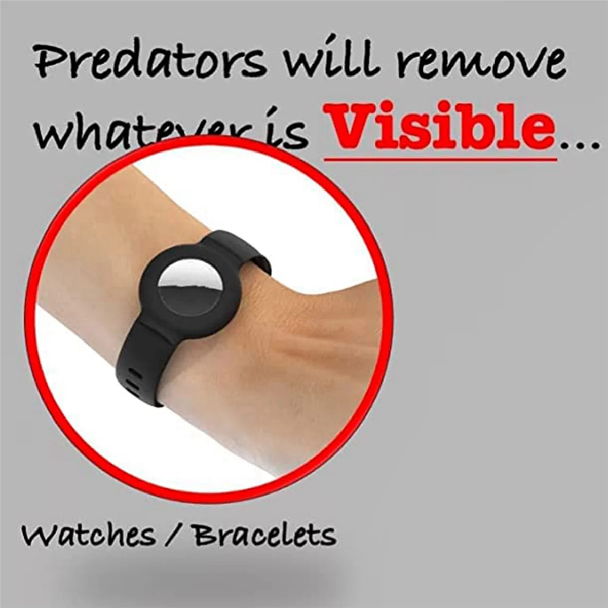 5X Casing Tempat untuk Pelacak GPS Airtag Tag Udara untuk Anak-anak, Balita, Lansia, Hewan Peliharaan, Pakaian, 1-PZZW