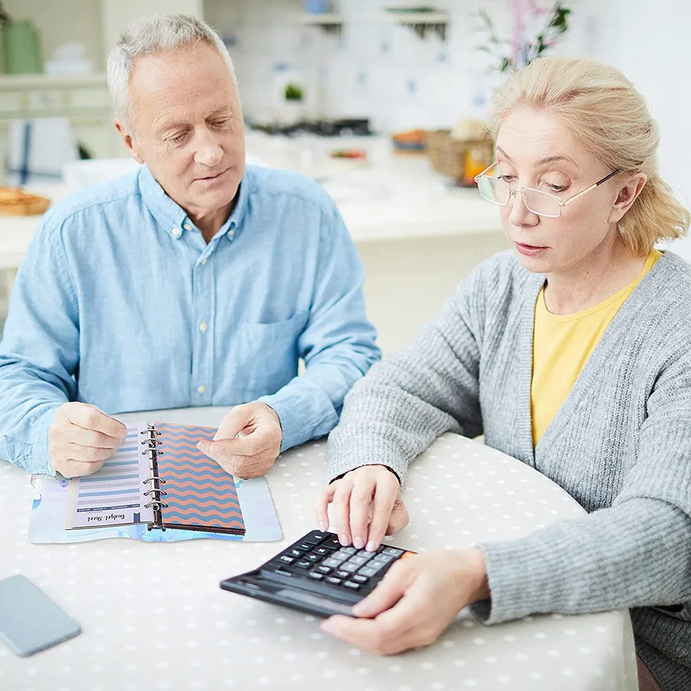ซองพีวีซี A6สมุดบันทึกเงินซองจดหมายเงินงบประมาณแผ่นค่าใช้จ่ายงบประมาณสำหรับลูกสาวแฟนแม่และญาติ