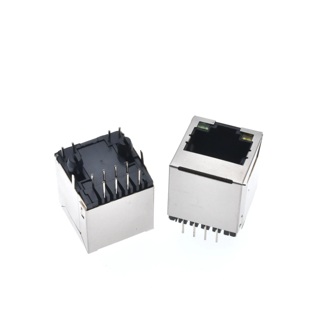 

10pcs RJ45 with light 5224 illuminated vertical illuminated RJ45 network jack female socket 5224-8P8C LIGHT