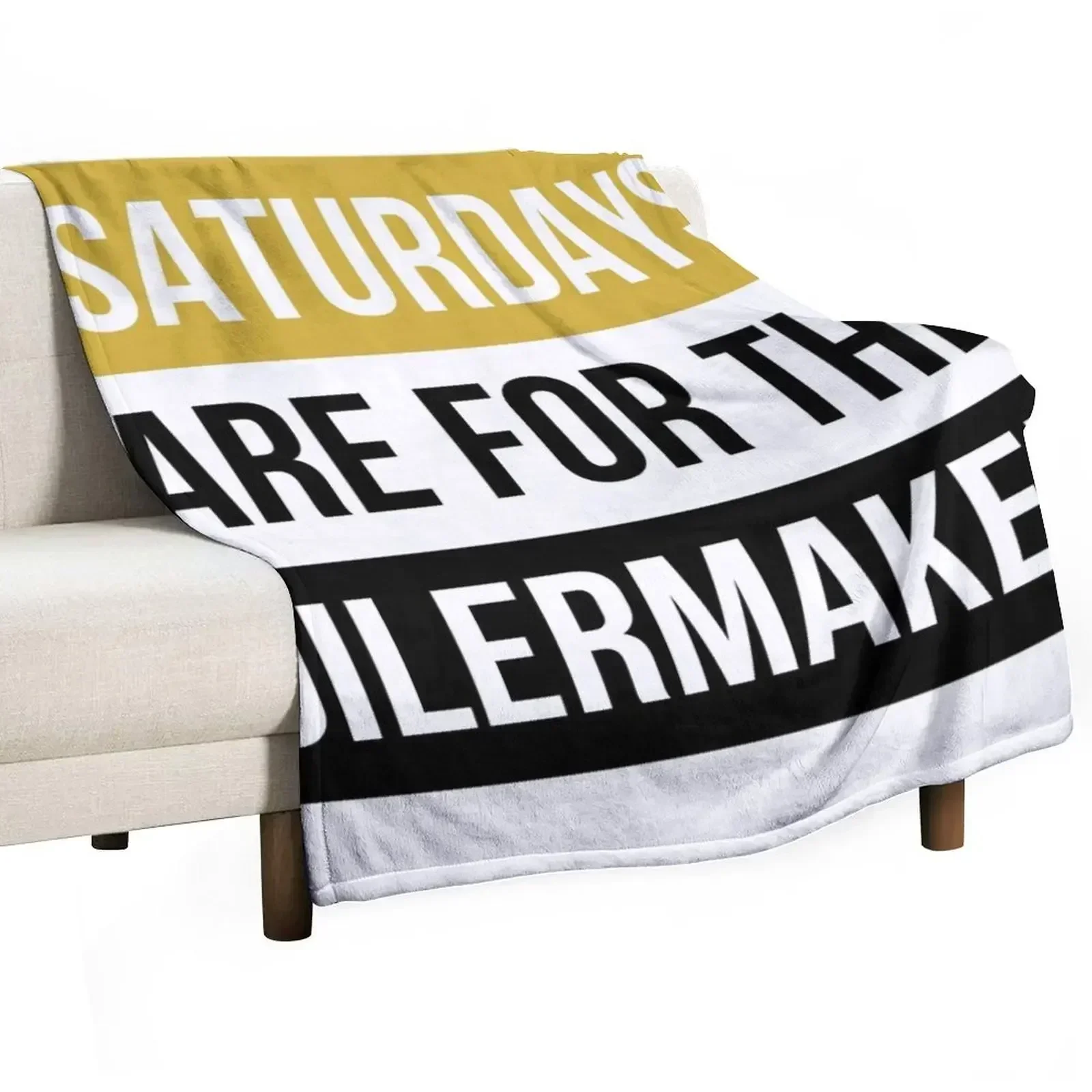 

Purdue sticker Throw Blanket All Weather Soft Throw Blanket for Sofa